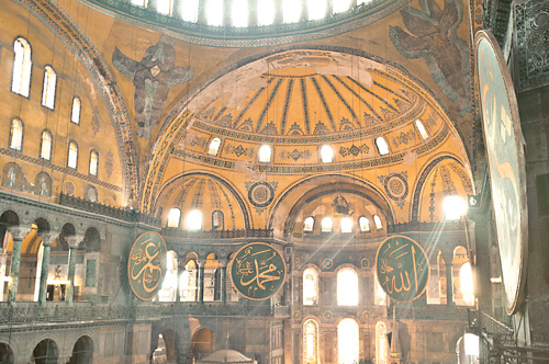 Rays of Light in Hagia Sophia